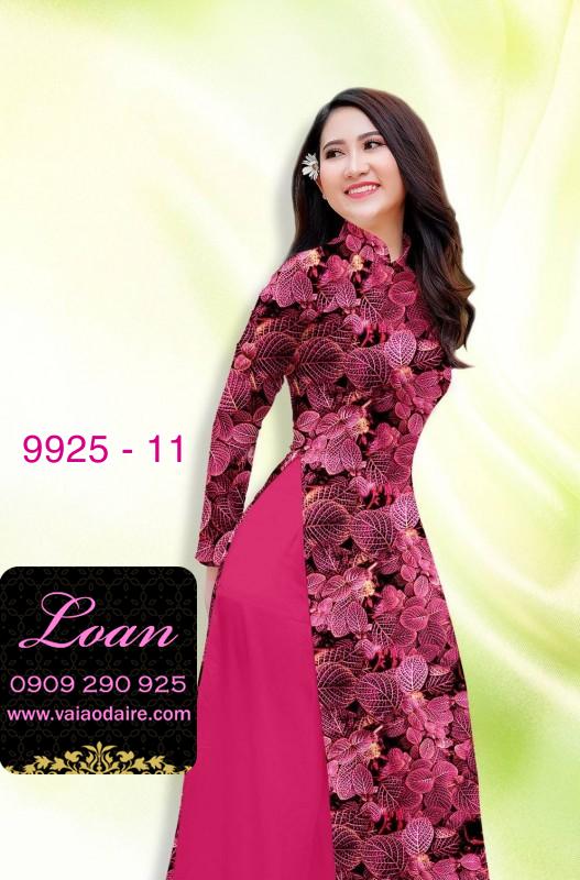 Vải áo dài hoa 3D