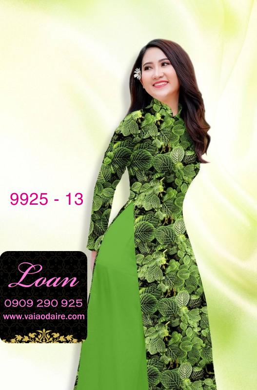 Vải áo dài hoa 3D
