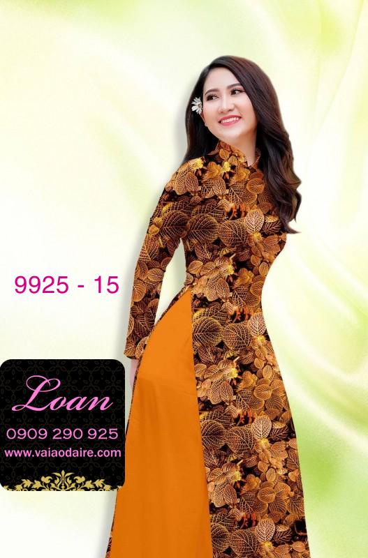 Vải áo dài hoa 3D