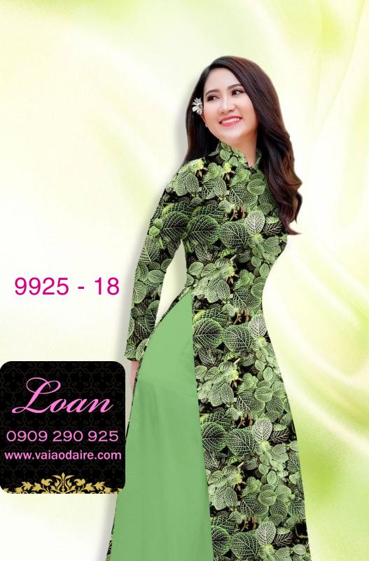 Vải áo dài hoa 3D