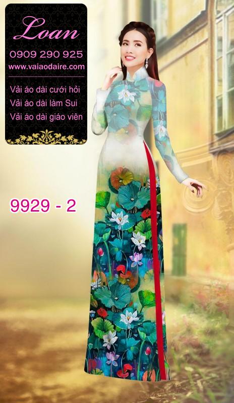 Vải áo dài hoa 3D