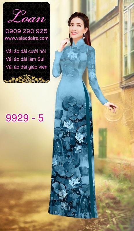 Vải áo dài hoa 3D