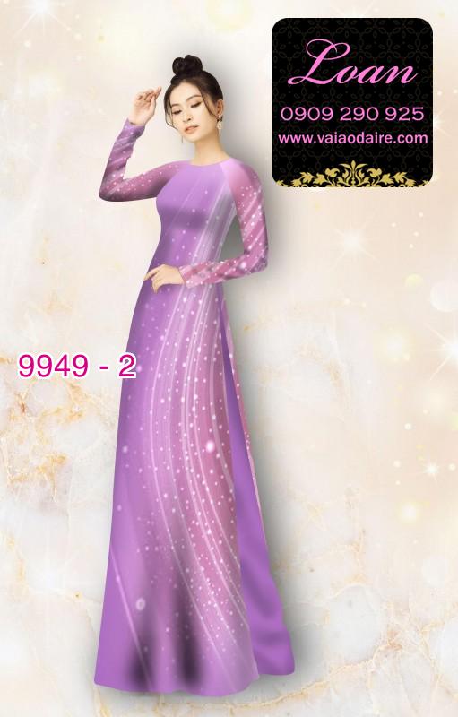 Vải áo dài hoa 3D
