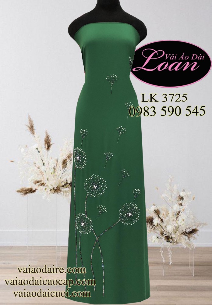 Vải áo dài kết Bồ Công Anh