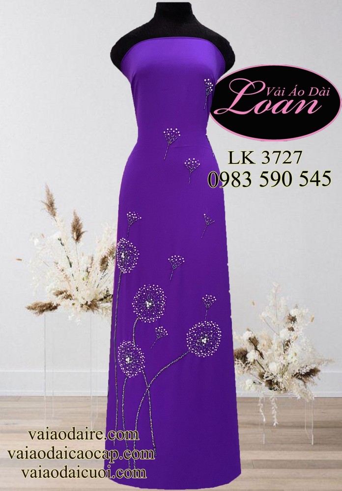 Vải áo dài kết Bồ Công Anh