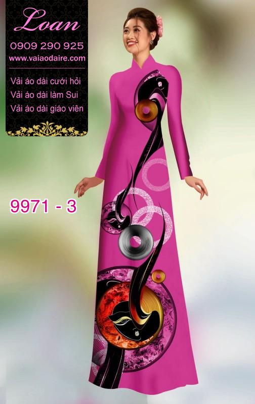 Vải áo dài hoa 3D Vải áo dài hoa 3D