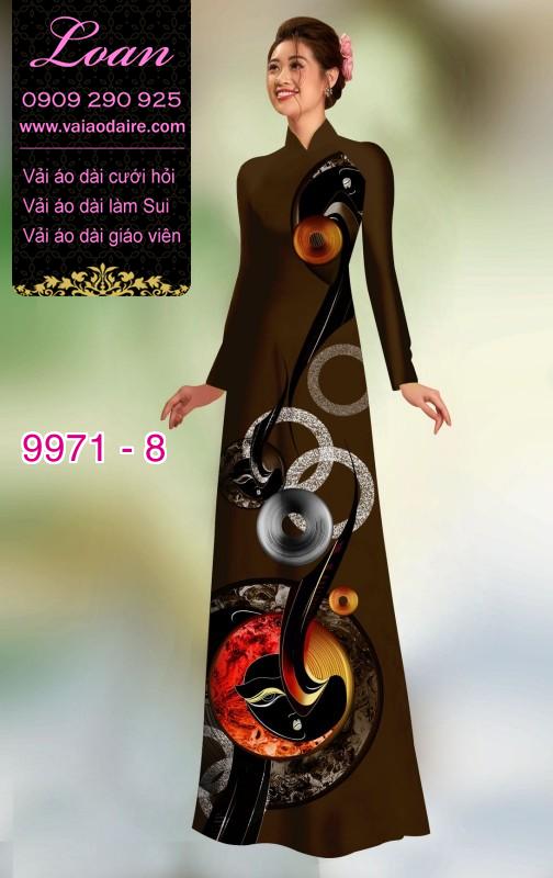 Vải áo dài hoa 3D Vải áo dài hoa 3D