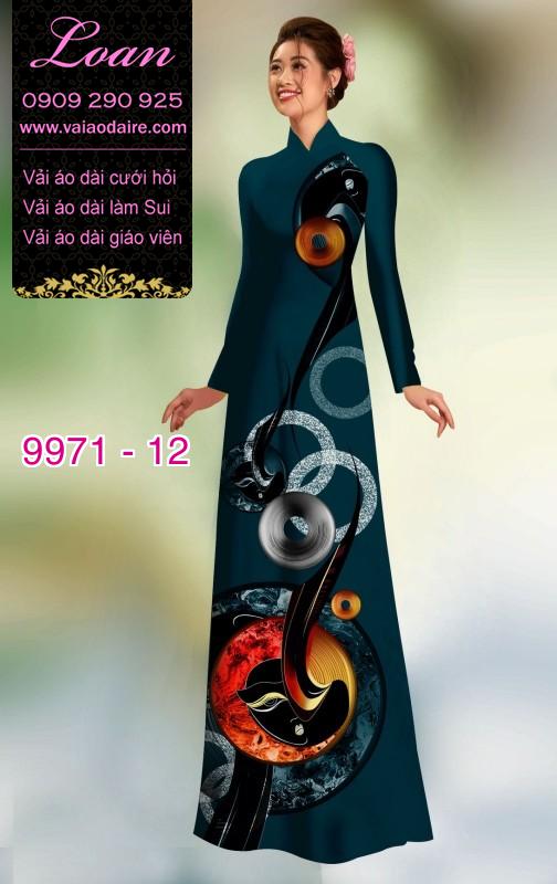 Vải áo dài hoa 3D Vải áo dài hoa 3D