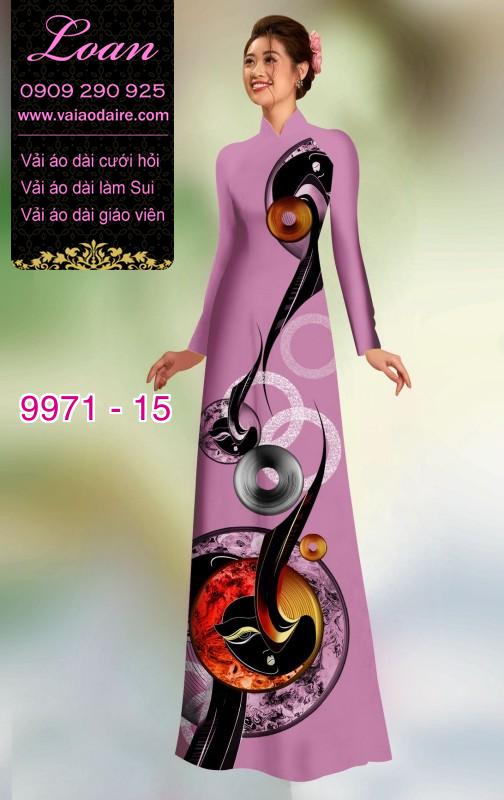 Vải áo dài hoa 3D Vải áo dài hoa 3D