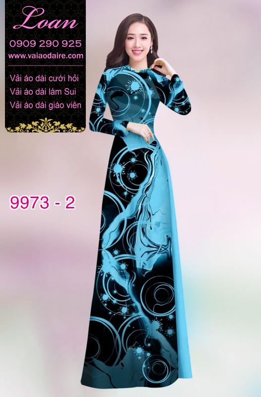 Vải áo dài hoa 3D