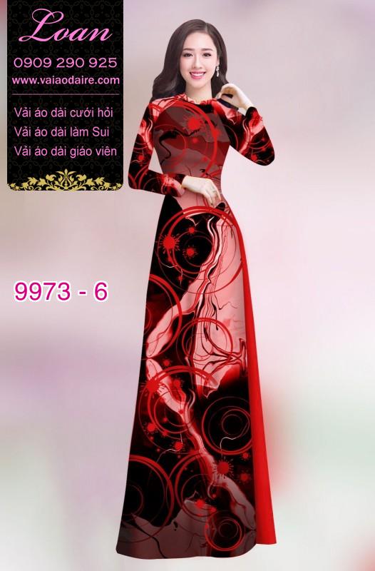 Vải áo dài hoa 3D