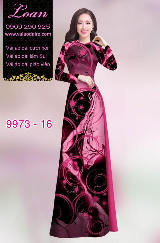 Vải áo dài hoa 3D