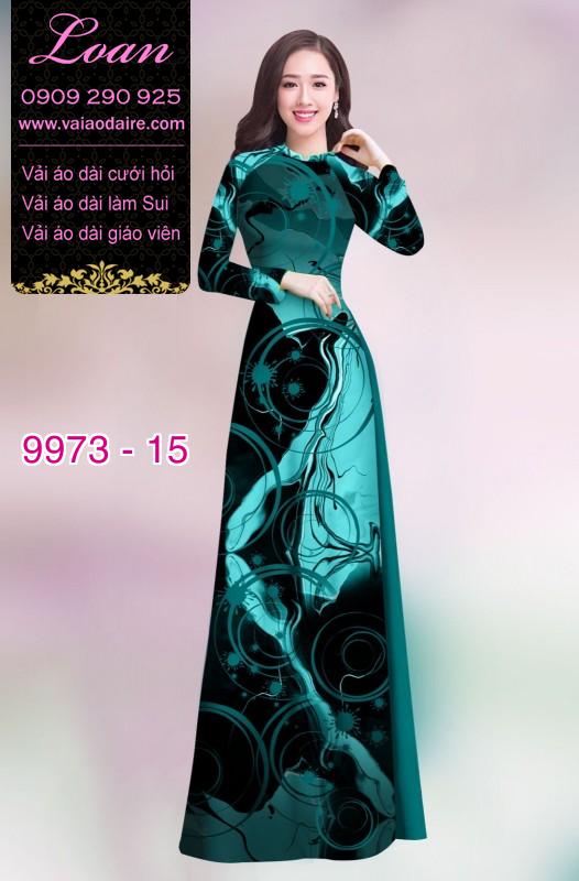 Vải áo dài hoa 3D