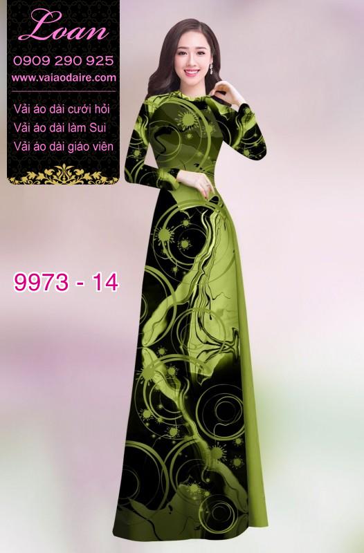 Vải áo dài hoa 3D