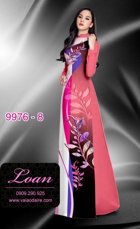 Vải áo dài hoa 3D