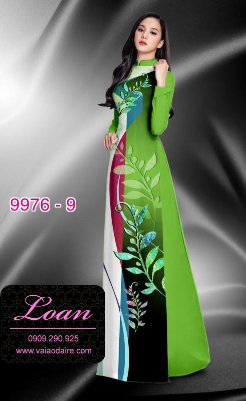 Vải áo dài hoa 3D