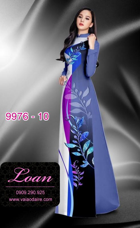 Vải áo dài hoa 3D