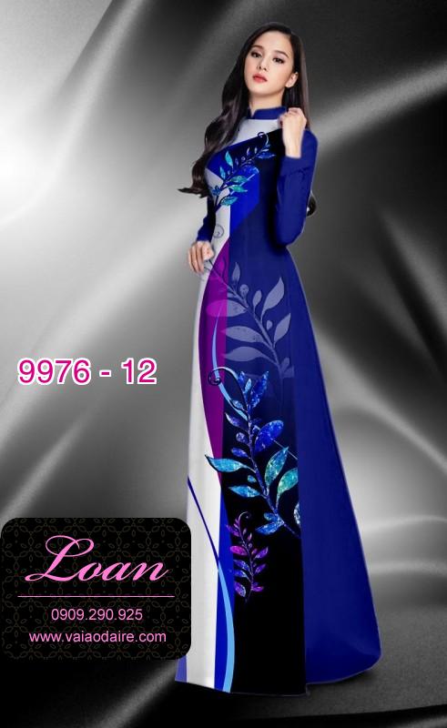 Vải áo dài hoa 3D
