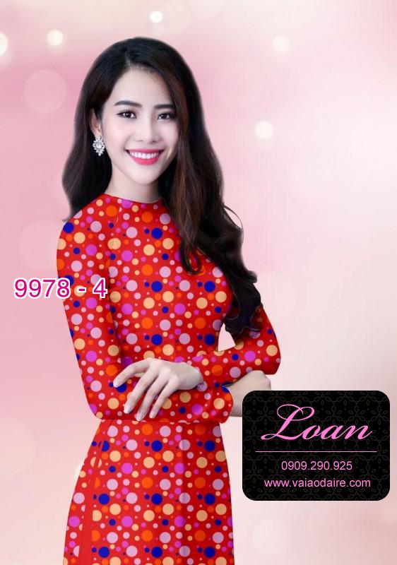 Vải áo dài chấm bi
