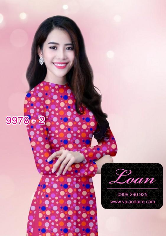 Vải áo dài chấm bi