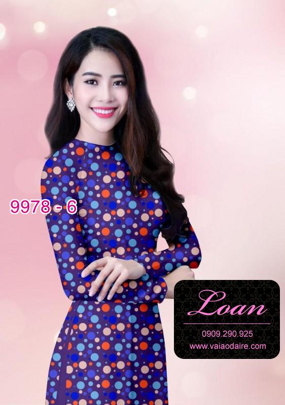Vải áo dài chấm bi