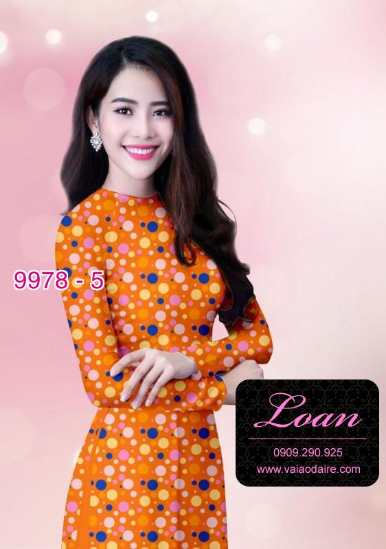 Vải áo dài chấm bi