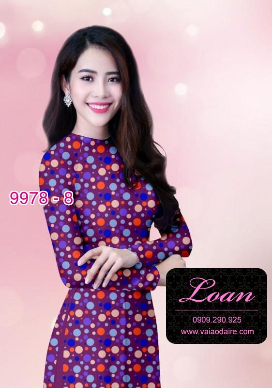 Vải áo dài chấm bi