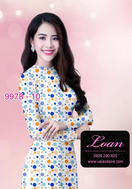 Vải áo dài chấm bi