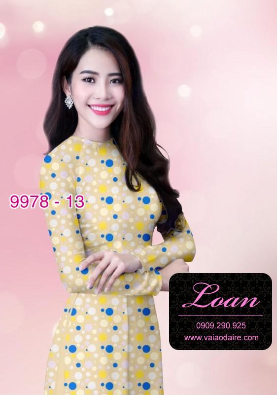 Vải áo dài chấm bi
