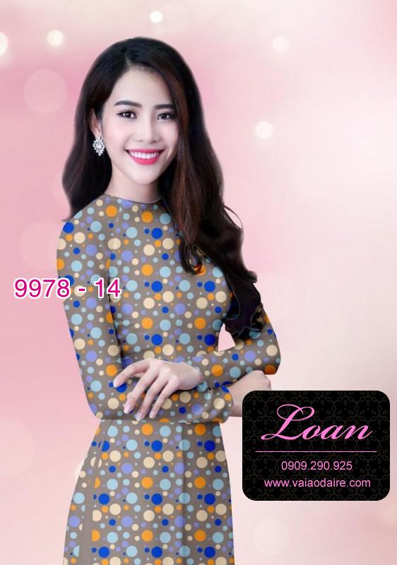 Vải áo dài chấm bi