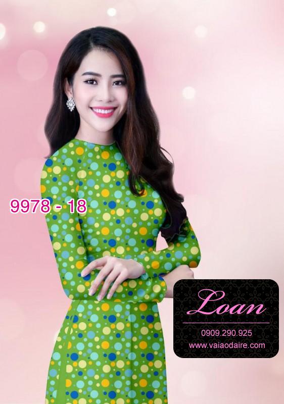 Vải áo dài chấm bi