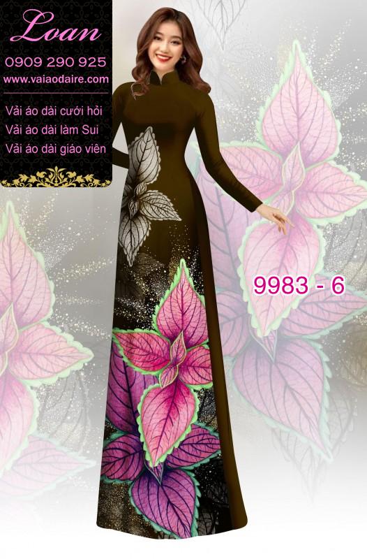 Vải áo dài hoa 3D