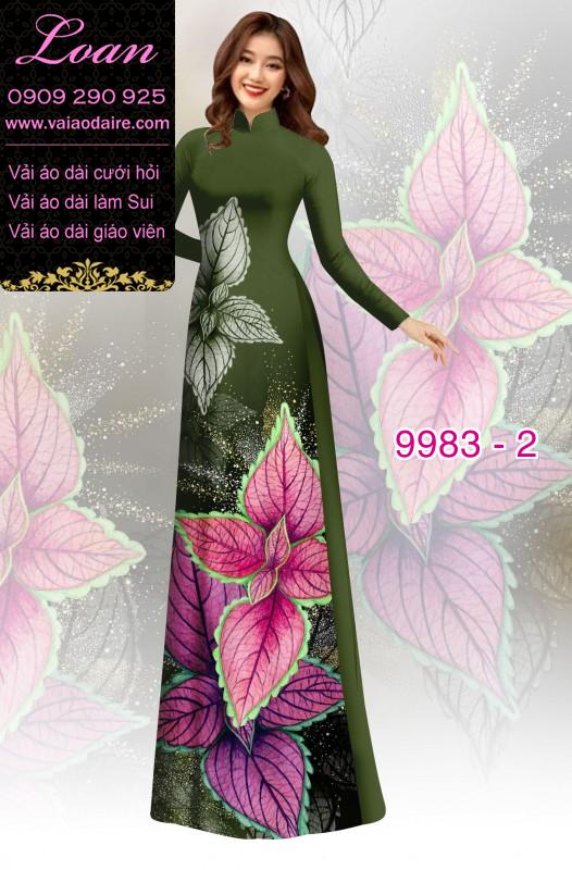Vải áo dài hoa 3D