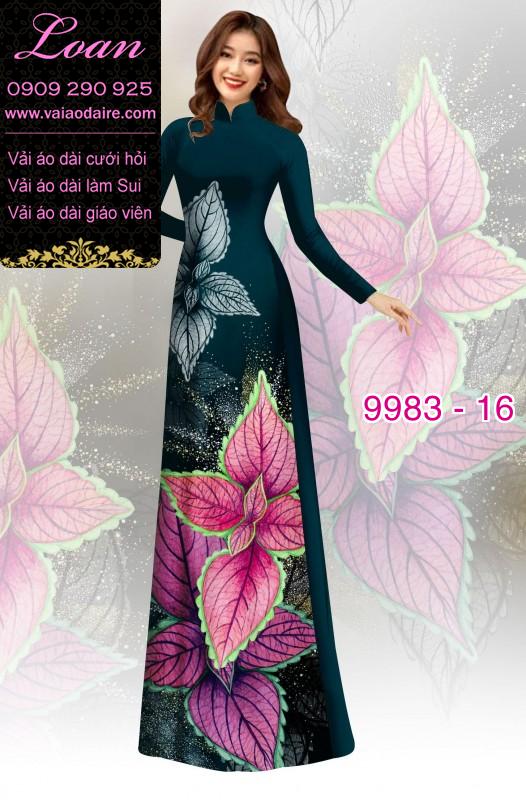 Vải áo dài hoa 3D