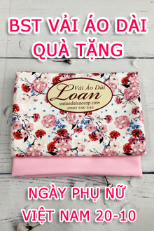 Vải áo dài quà tặng 20-10